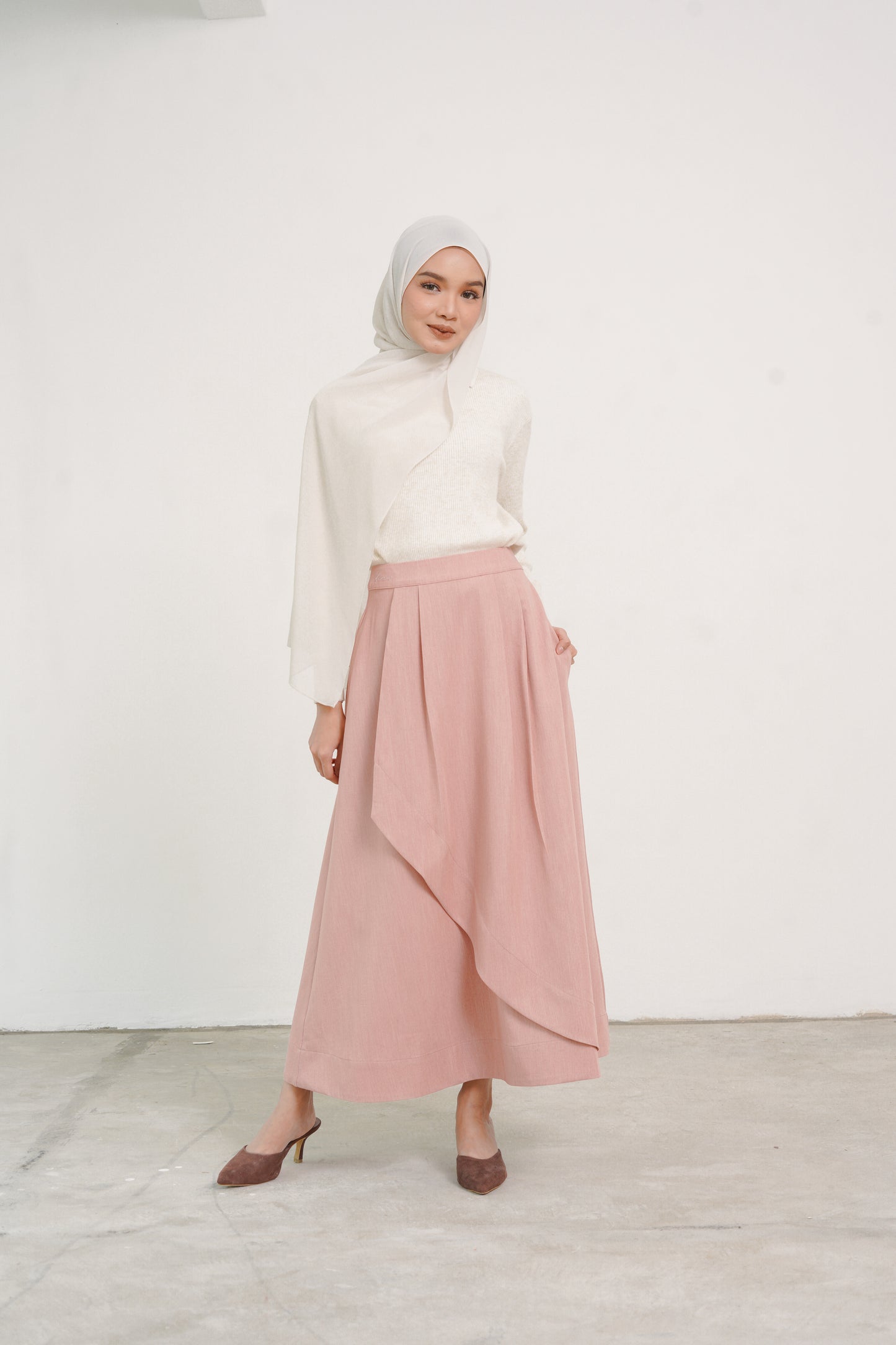 Flap Skirt in Peony