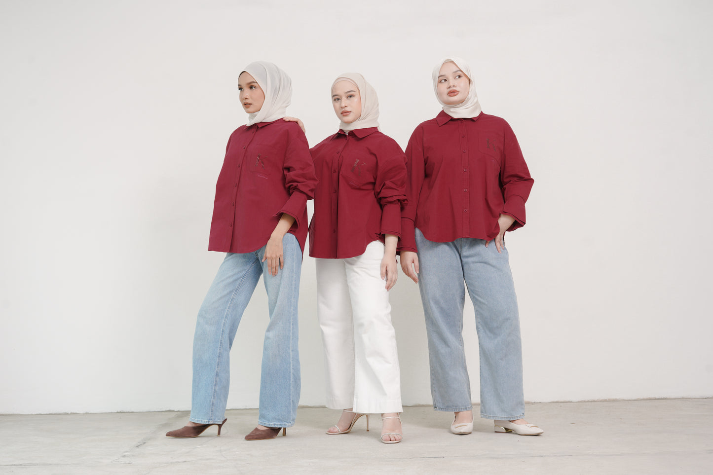 'K' Diamond Top in Maroon