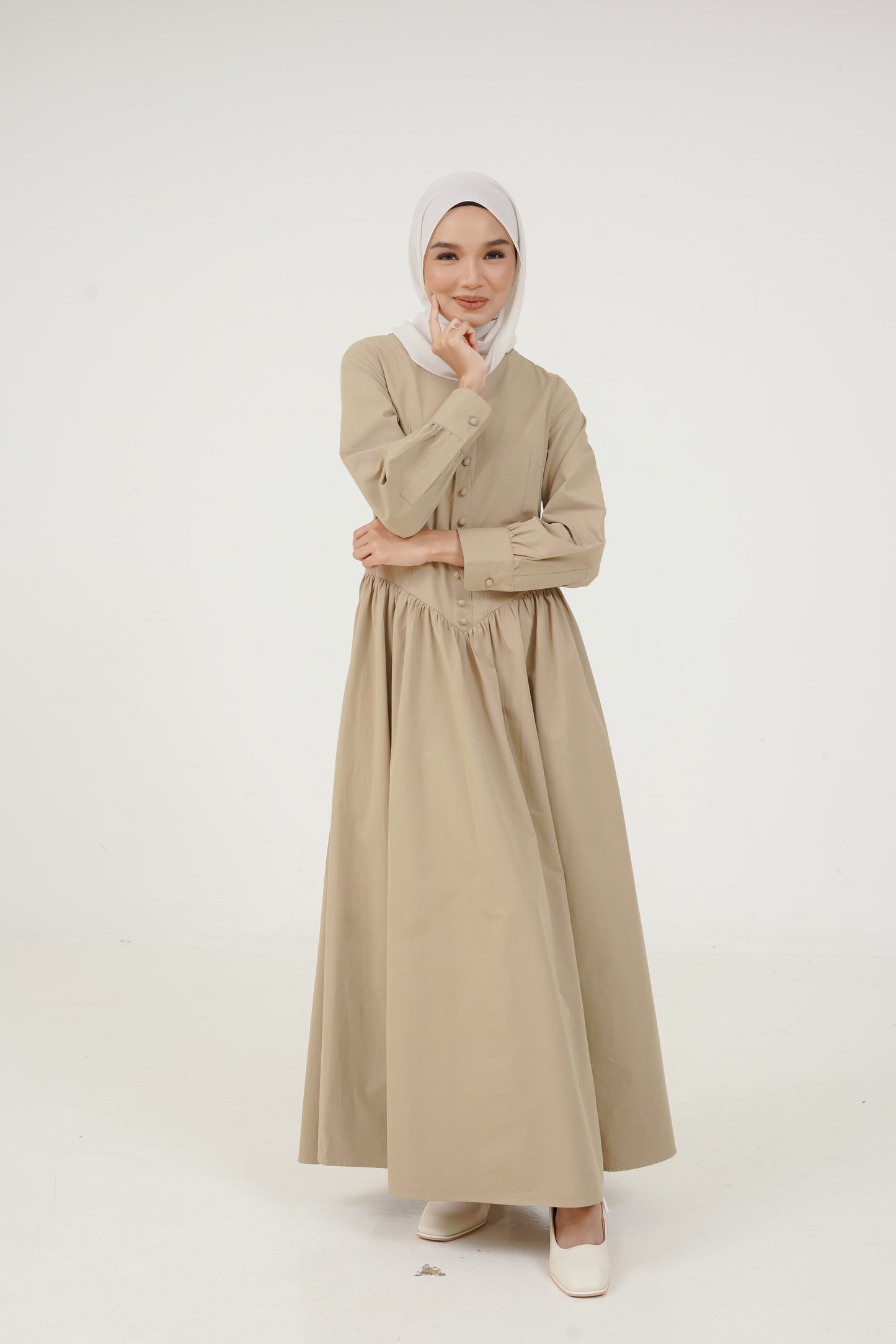 Khatherine Dress in Khaki