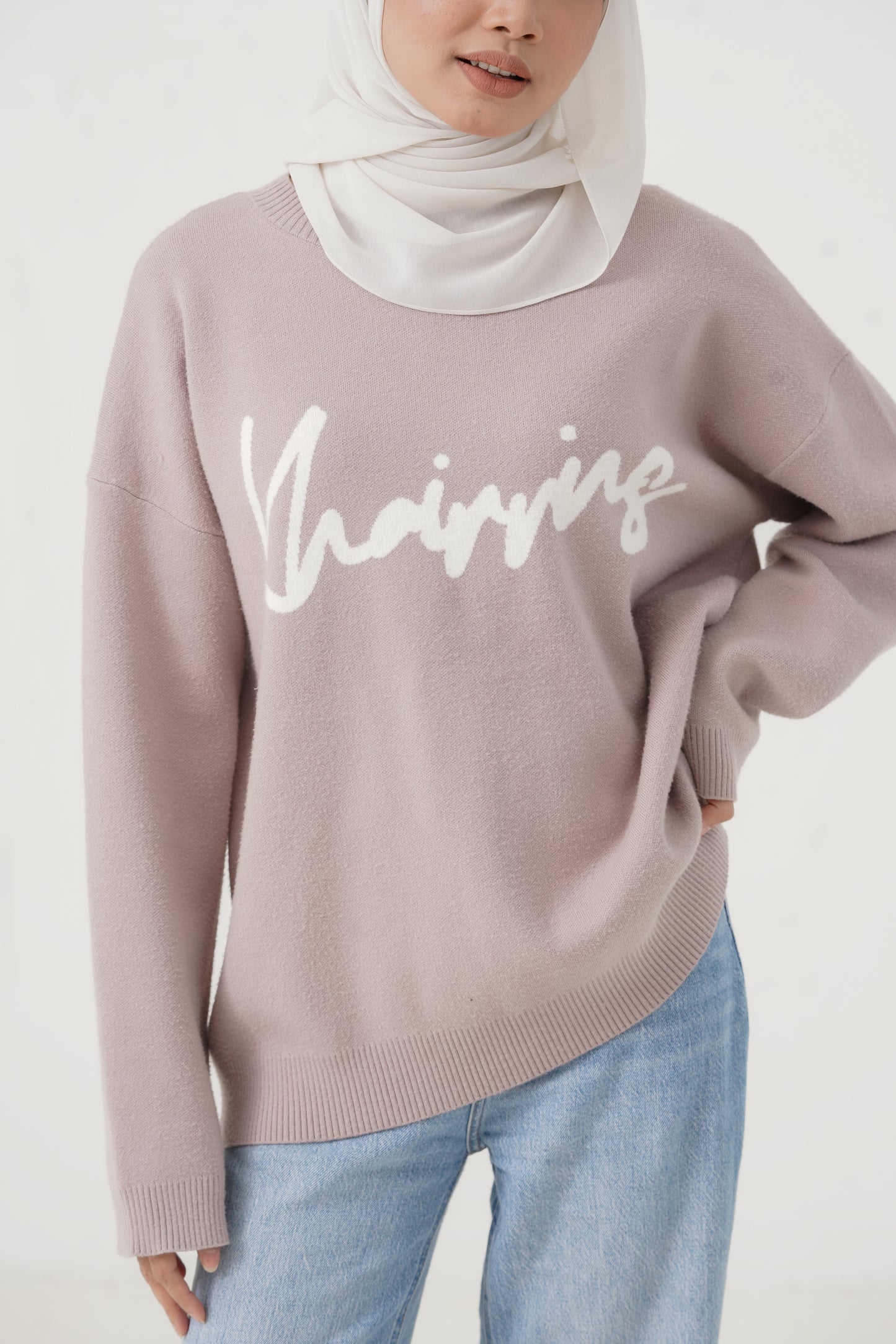 The 'Khairrins' Knit Pullover in Taupe