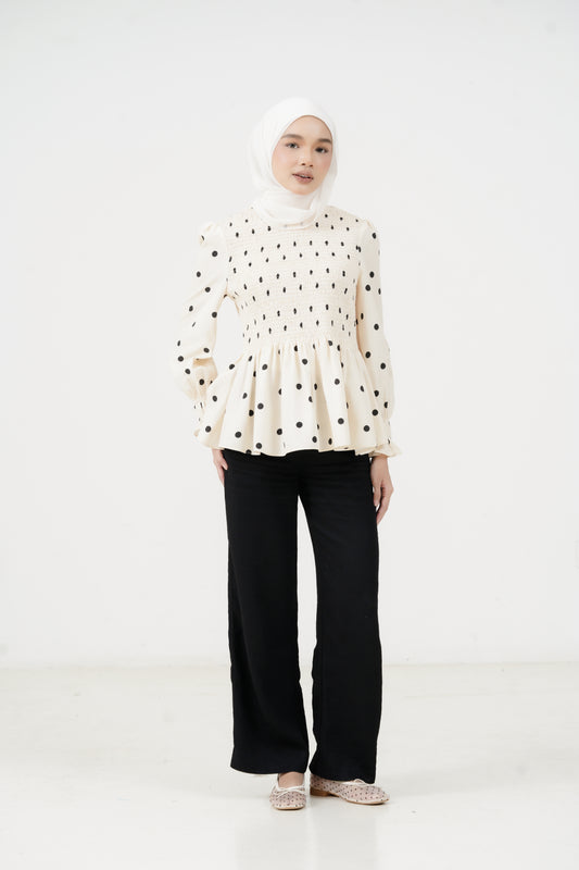 Polka Top - Crème