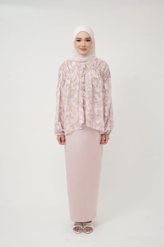 Serena Kurung - Matcha Pink