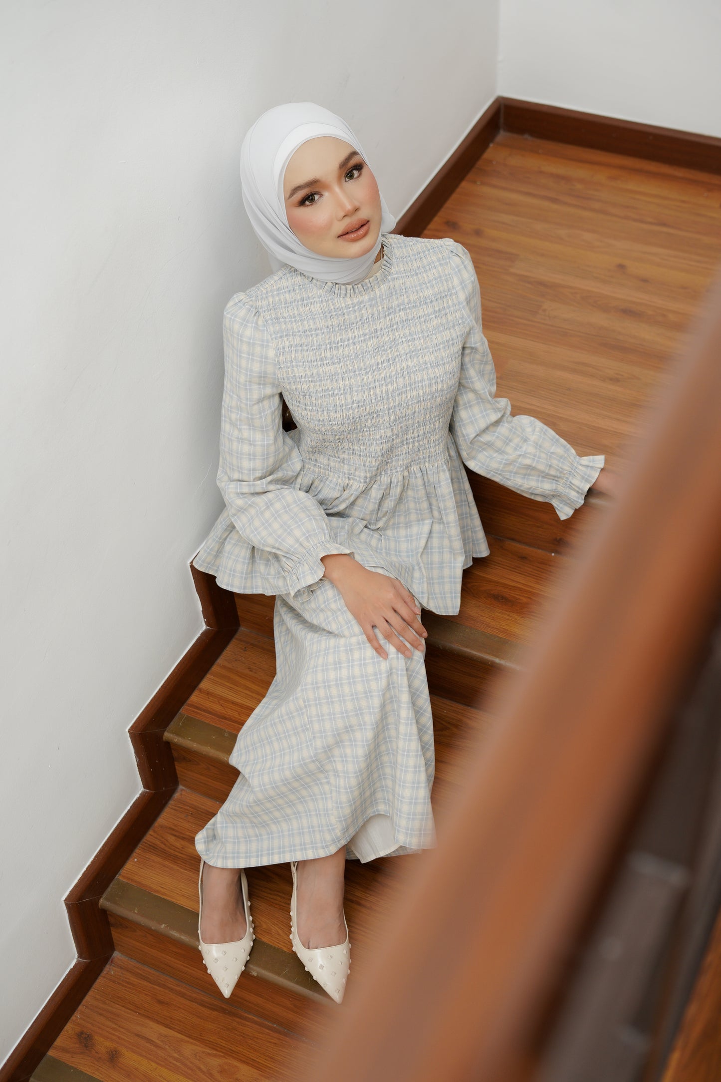 Eloise Kurung - Ash Blue