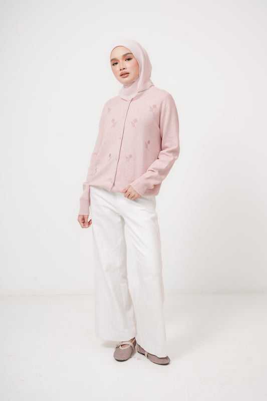 Poppie Cardigan in Pink