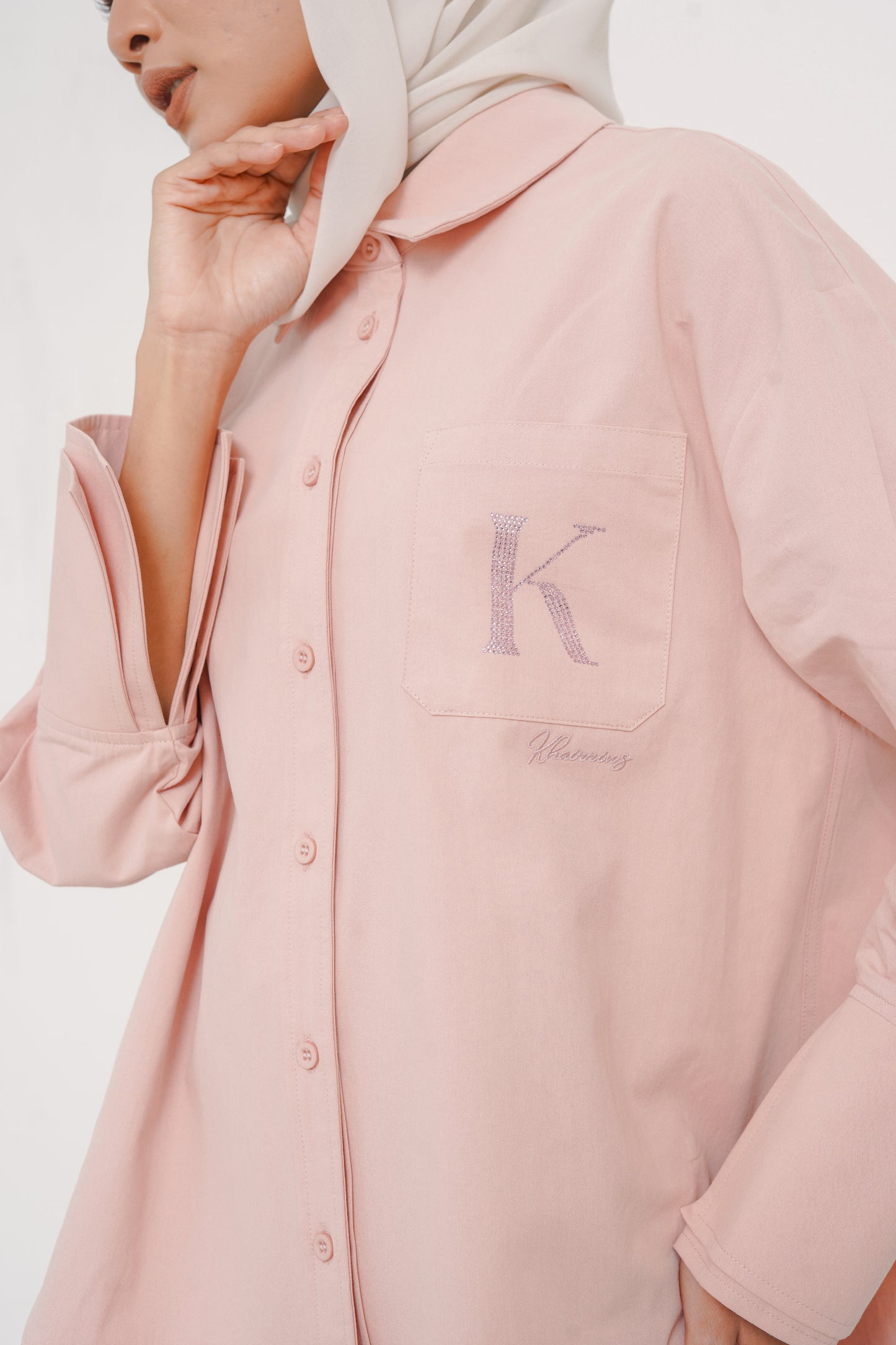 'K' Diamond Top in Pink